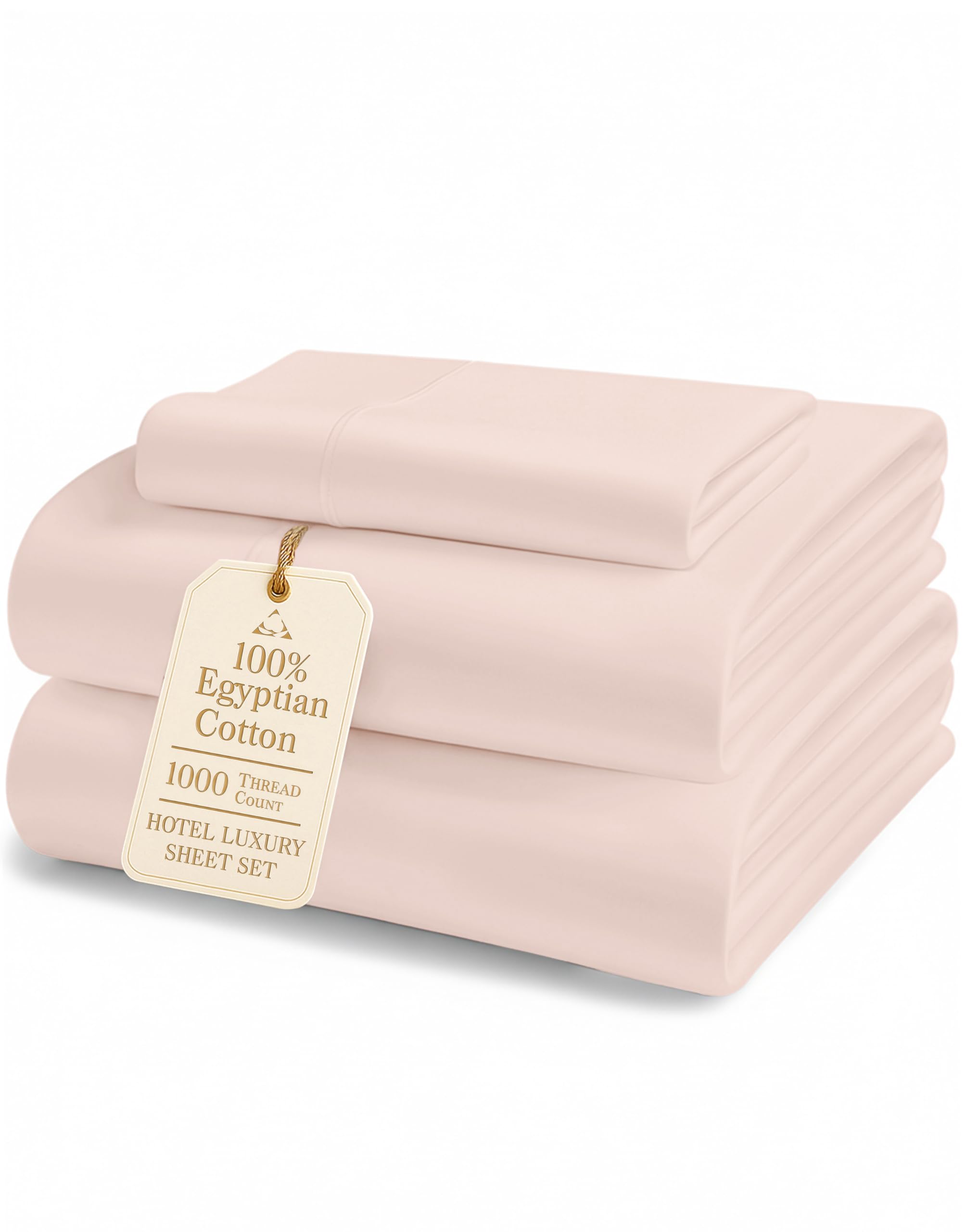 100% Egyptian Cotton King Sheet Set – Premium 1000 Thread Count Naturally Cooling & Breathable King Sheets, Authentic Long-Staple Cotton for Lasting Softness, Snug Fit 15" Deep Pocket Fitted -Charcoal