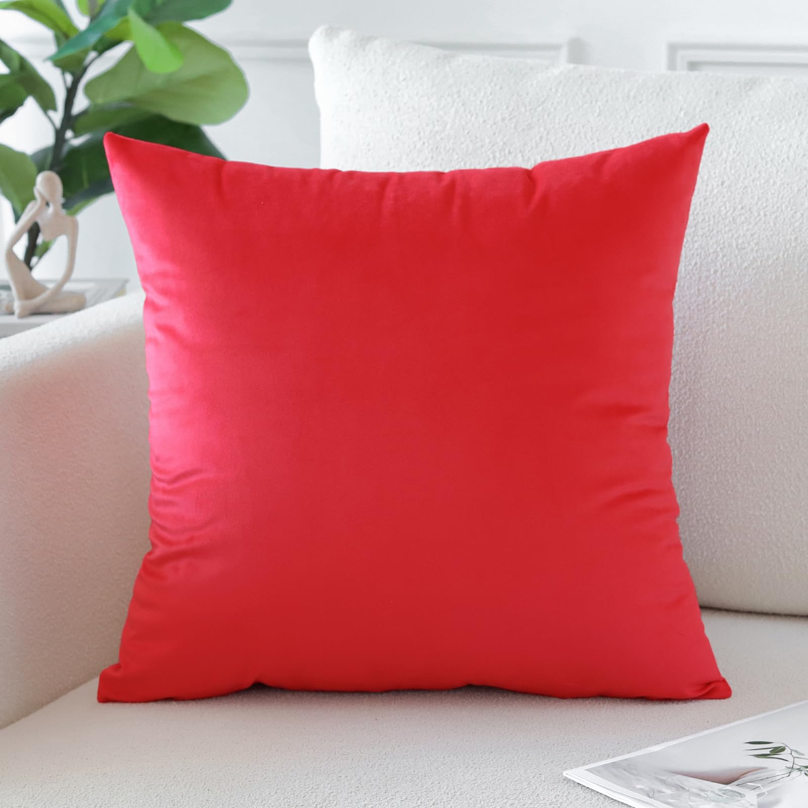 Artscope Luxury Velvet Pillow Covers Super Soft Decorative Square Throw Pillow Covers Case Cushion Covers for Sofa Couch Bedroom Car Decor 12x20 Inch Gold