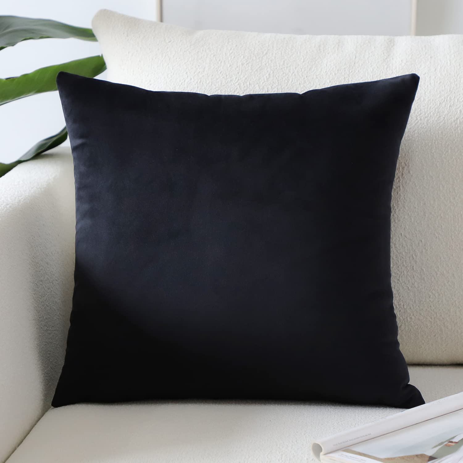 Artscope Luxury Velvet Pillow Covers Super Soft Decorative Square Throw Pillow Covers Case Cushion Covers for Sofa Couch Bedroom Car Decor 12x20 Inch Gold