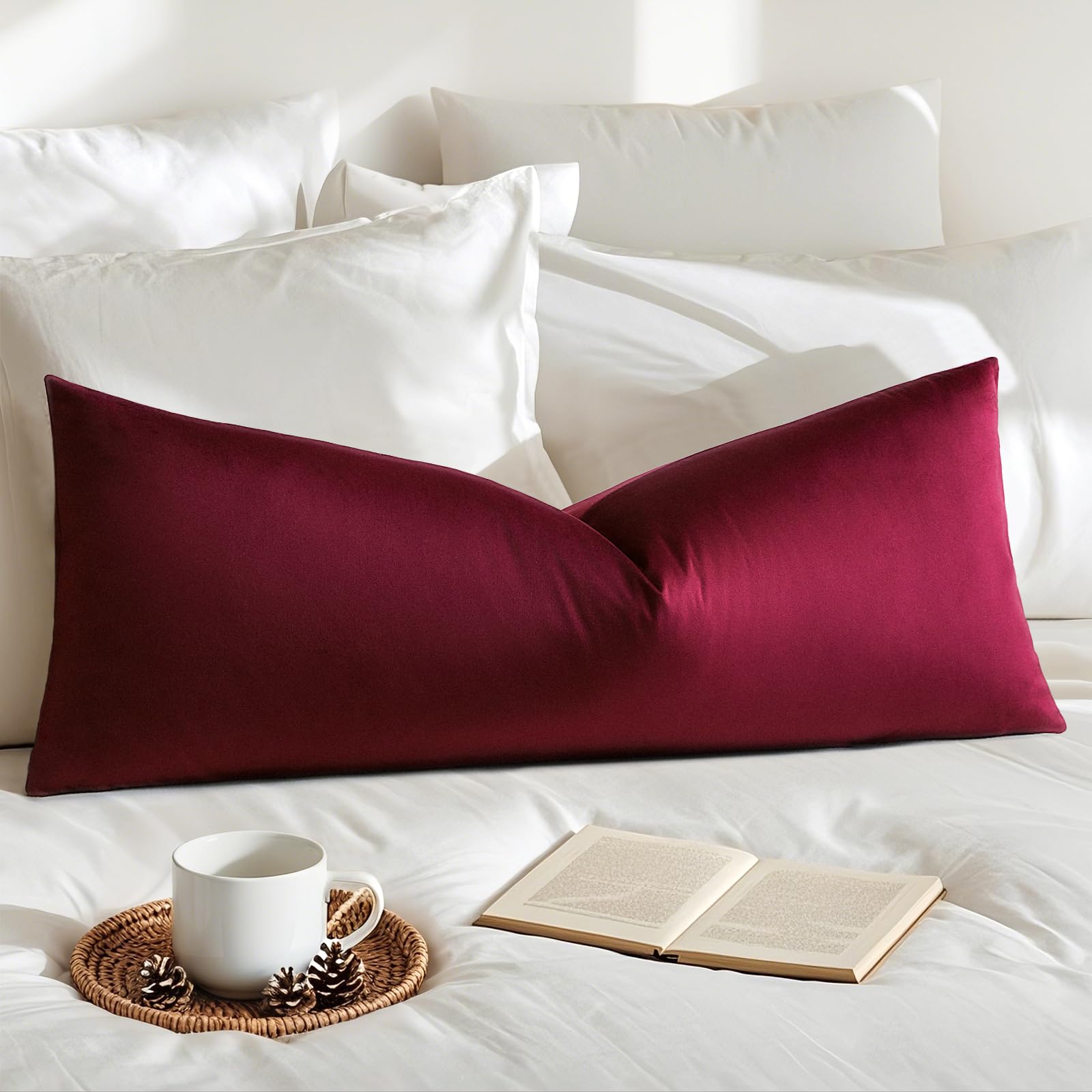 Artscope Luxury Velvet Pillow Covers Super Soft Decorative Square Throw Pillow Covers Case Cushion Covers for Sofa Couch Bedroom Car Decor 12x20 Inch Gold