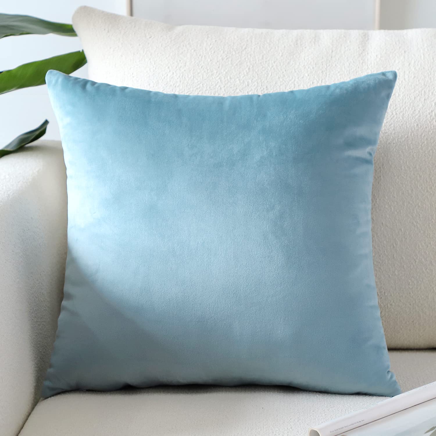Artscope Luxury Velvet Pillow Covers Super Soft Decorative Square Throw Pillow Covers Case Cushion Covers for Sofa Couch Bedroom Car Decor 12x20 Inch Gold