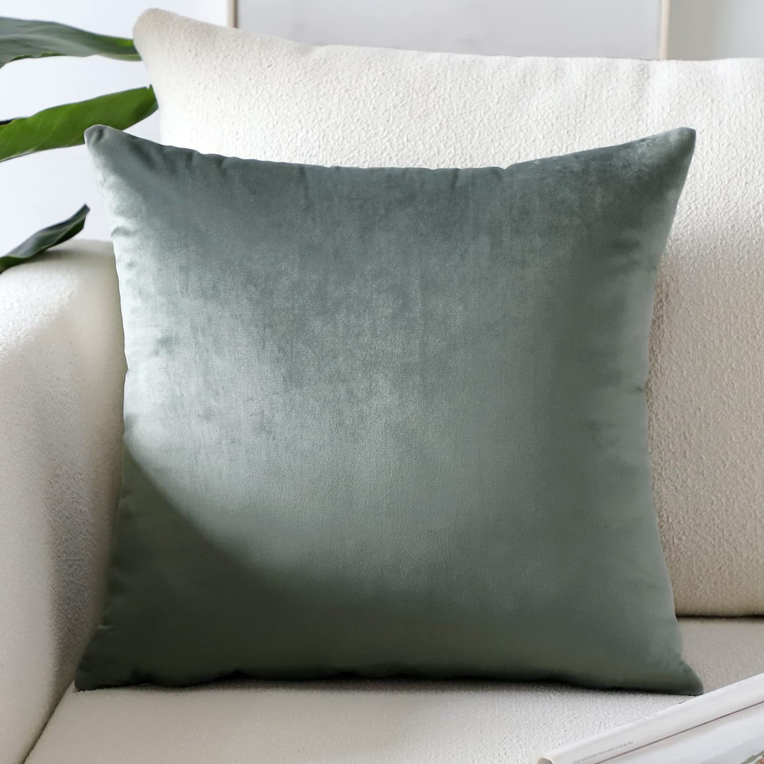 Artscope Luxury Velvet Pillow Covers Super Soft Decorative Square Throw Pillow Covers Case Cushion Covers for Sofa Couch Bedroom Car Decor 12x20 Inch Gold