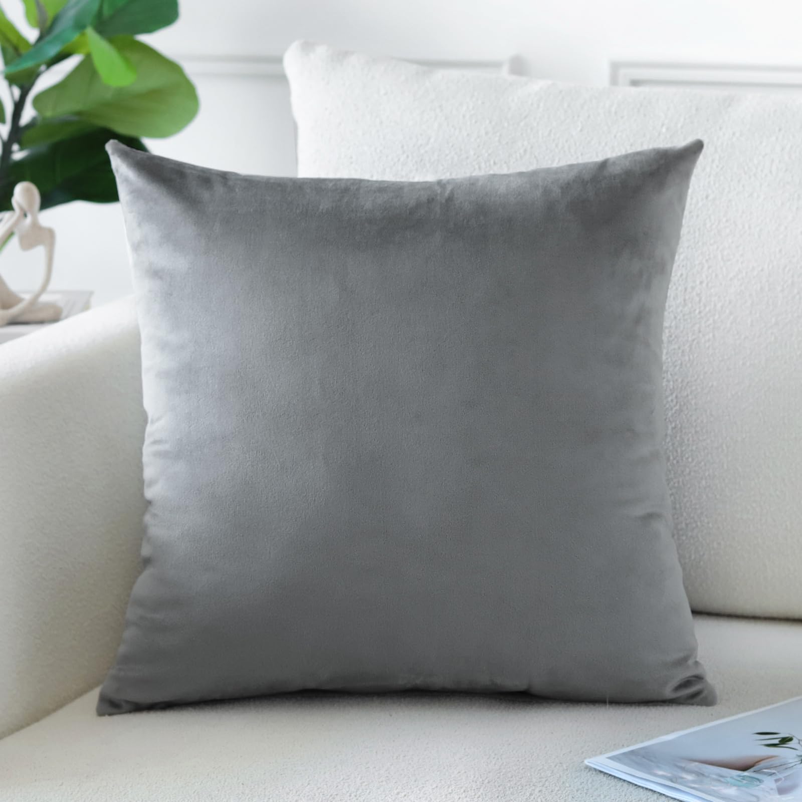 Artscope Luxury Velvet Pillow Covers Super Soft Decorative Square Throw Pillow Covers Case Cushion Covers for Sofa Couch Bedroom Car Decor 12x20 Inch Gold