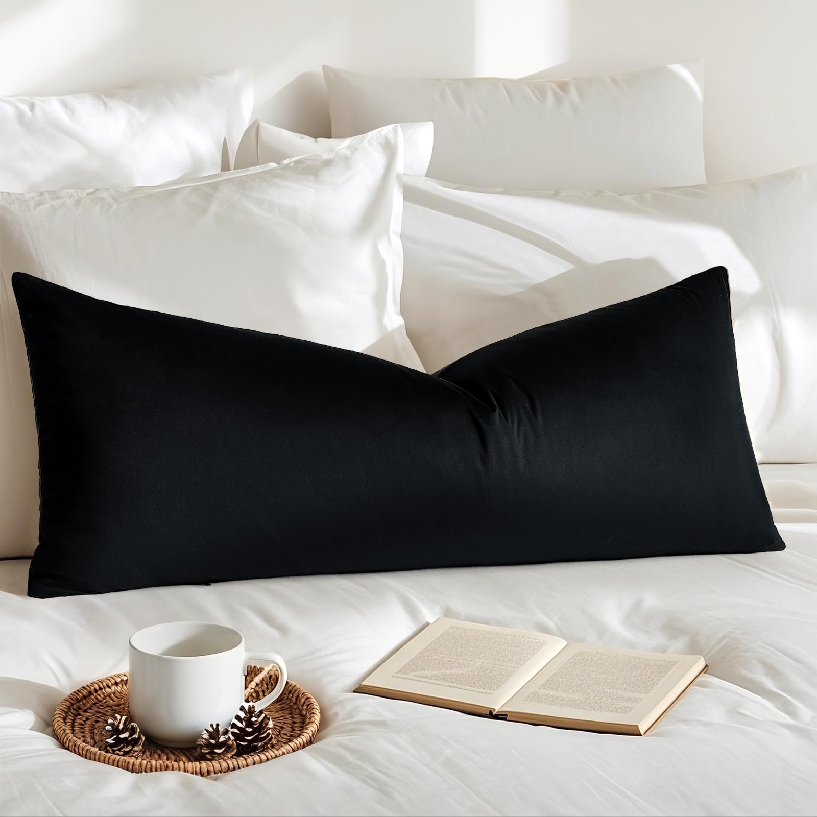 Artscope Luxury Velvet Pillow Covers Super Soft Decorative Square Throw Pillow Covers Case Cushion Covers for Sofa Couch Bedroom Car Decor 12x20 Inch Gold