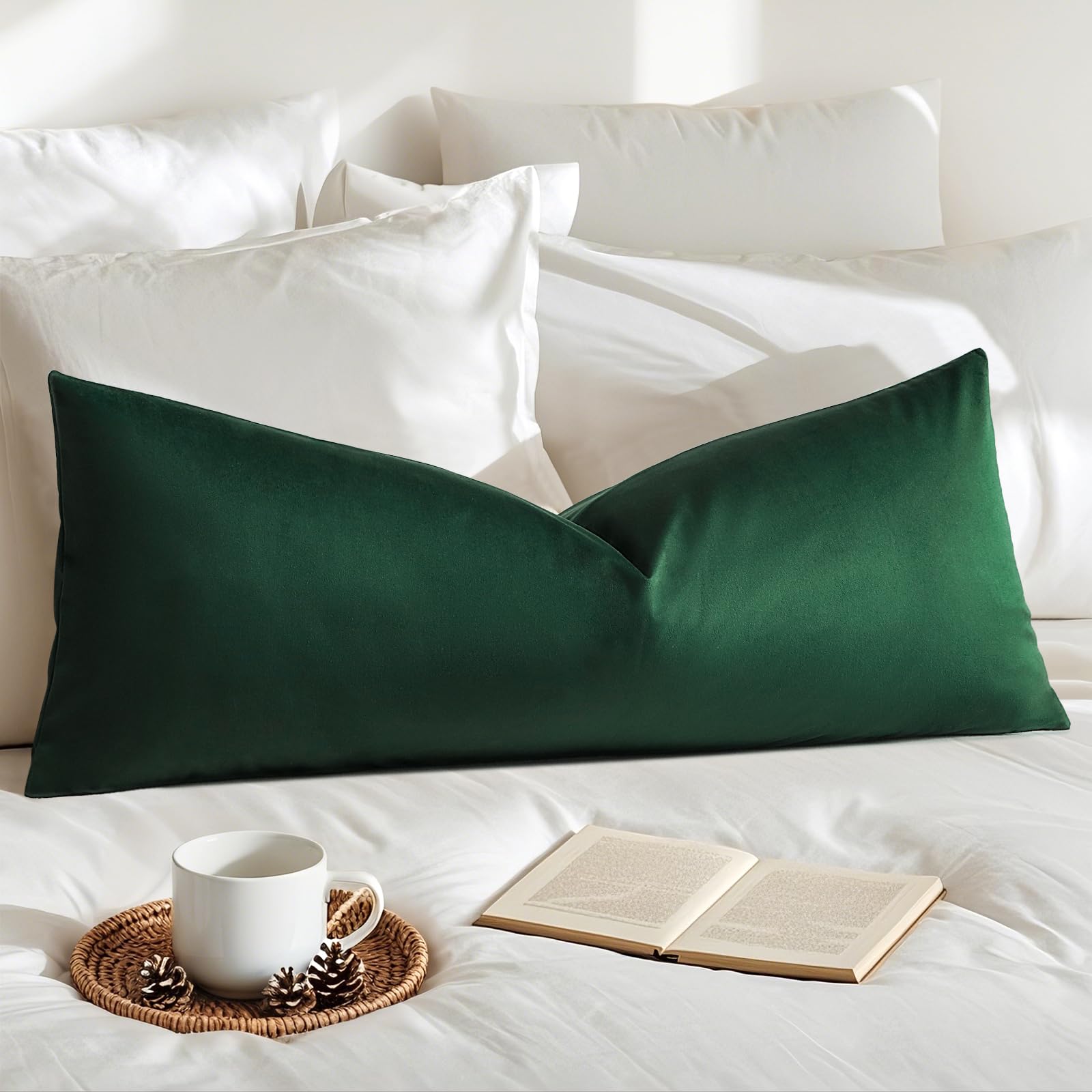 Artscope Luxury Velvet Pillow Covers Super Soft Decorative Square Throw Pillow Covers Case Cushion Covers for Sofa Couch Bedroom Car Decor 12x20 Inch Gold