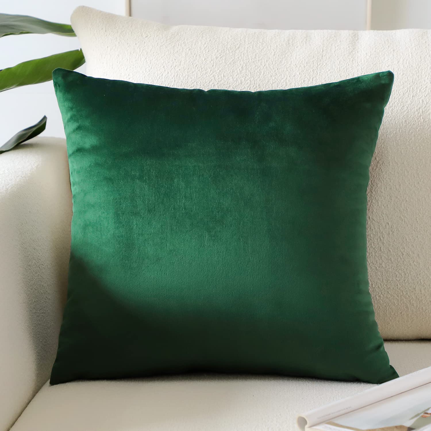 Artscope Luxury Velvet Pillow Covers Super Soft Decorative Square Throw Pillow Covers Case Cushion Covers for Sofa Couch Bedroom Car Decor 12x20 Inch Gold