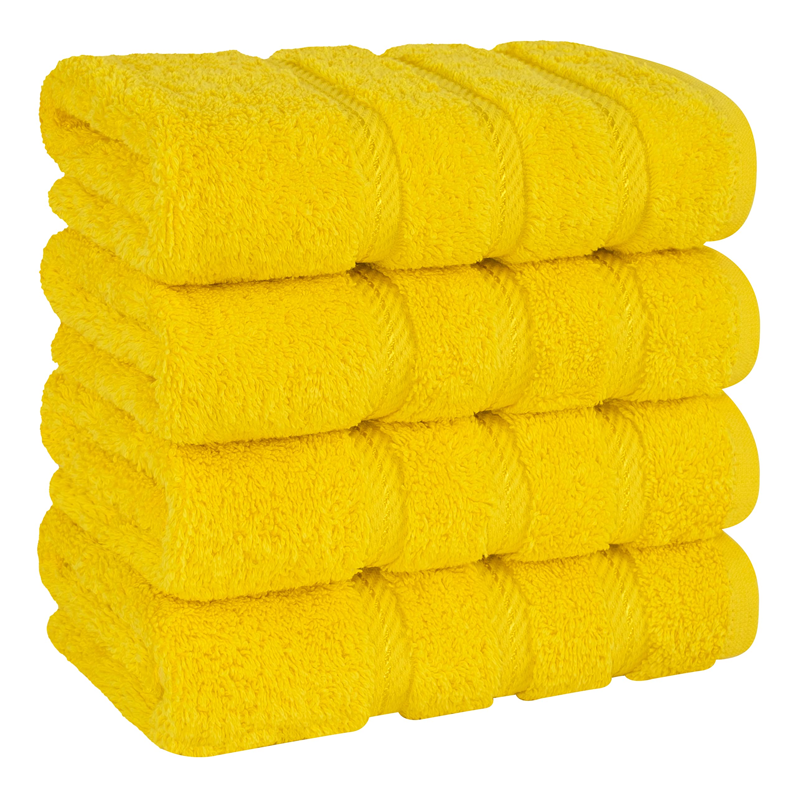 American Soft Linen Luxury 6 Piece Towel Set, 2 Bath Towels 2 Hand Towel 2 Washcloths, 600 GSM 100% Cotton Turkish Towels for Bathroom, Silver Grey Towel Sets