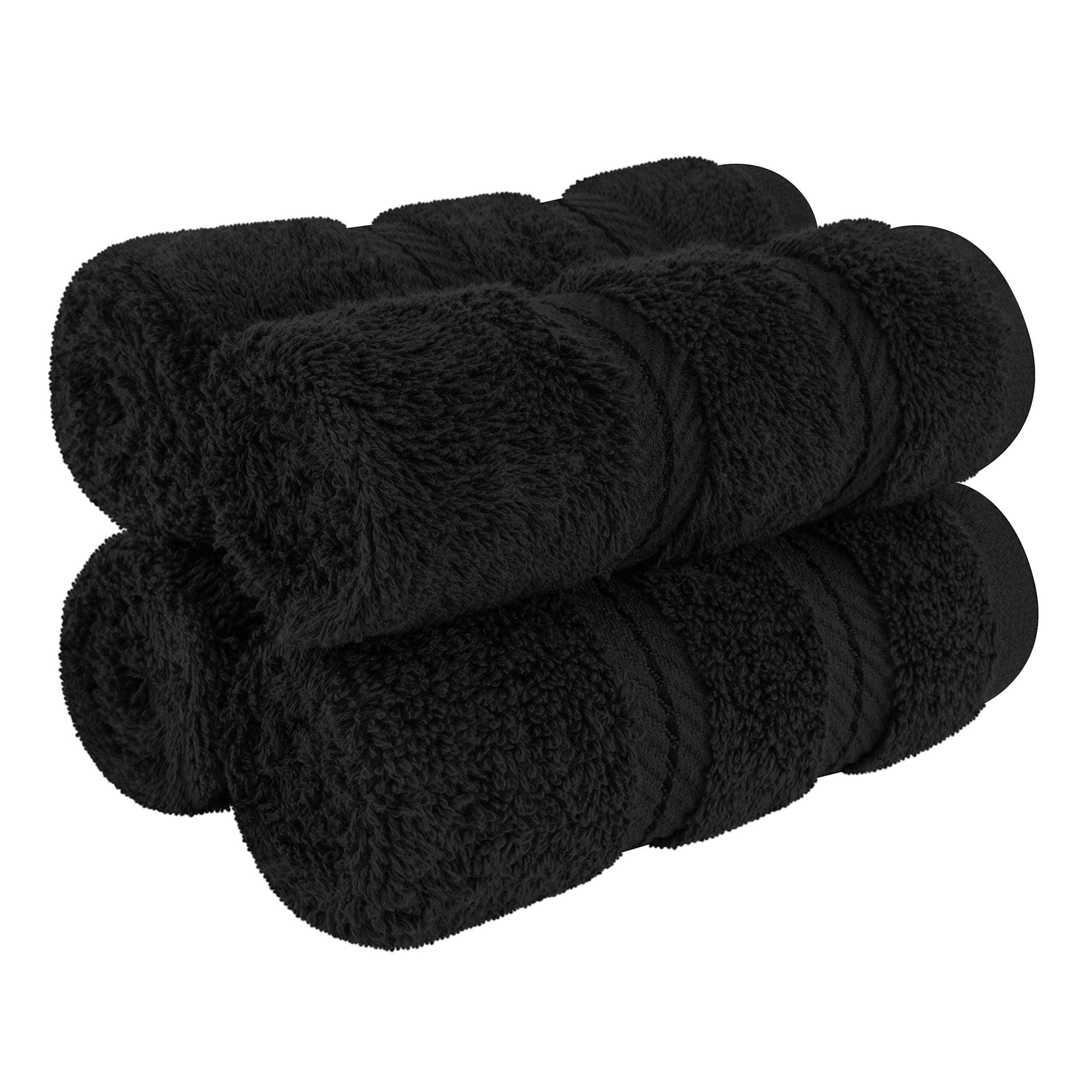 American Soft Linen Luxury 6 Piece Towel Set, 2 Bath Towels 2 Hand Towel 2 Washcloths, 600 GSM 100% Cotton Turkish Towels for Bathroom, Silver Grey Towel Sets