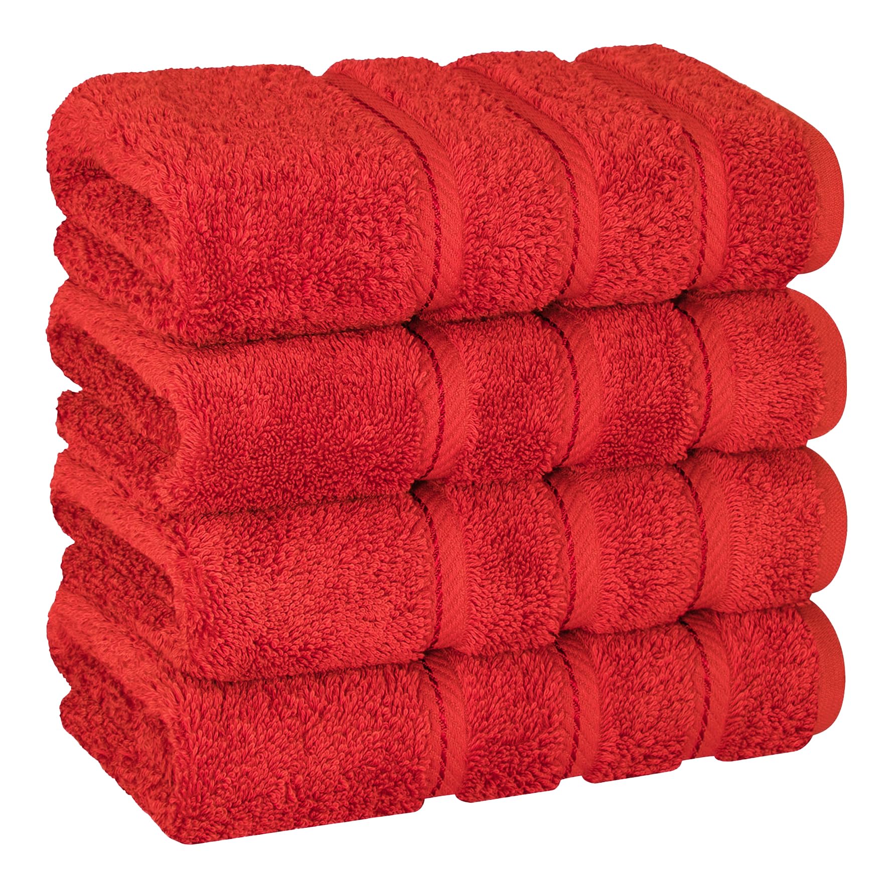 American Soft Linen Luxury 6 Piece Towel Set, 2 Bath Towels 2 Hand Towel 2 Washcloths, 600 GSM 100% Cotton Turkish Towels for Bathroom, Silver Grey Towel Sets