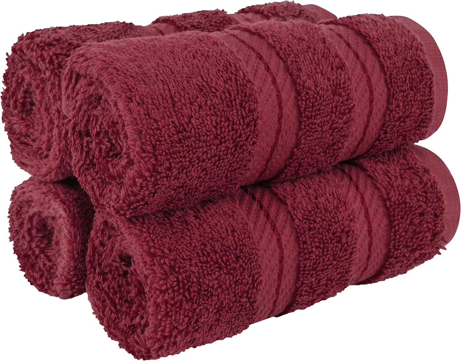 American Soft Linen Luxury 6 Piece Towel Set, 2 Bath Towels 2 Hand Towel 2 Washcloths, 600 GSM 100% Cotton Turkish Towels for Bathroom, Silver Grey Towel Sets