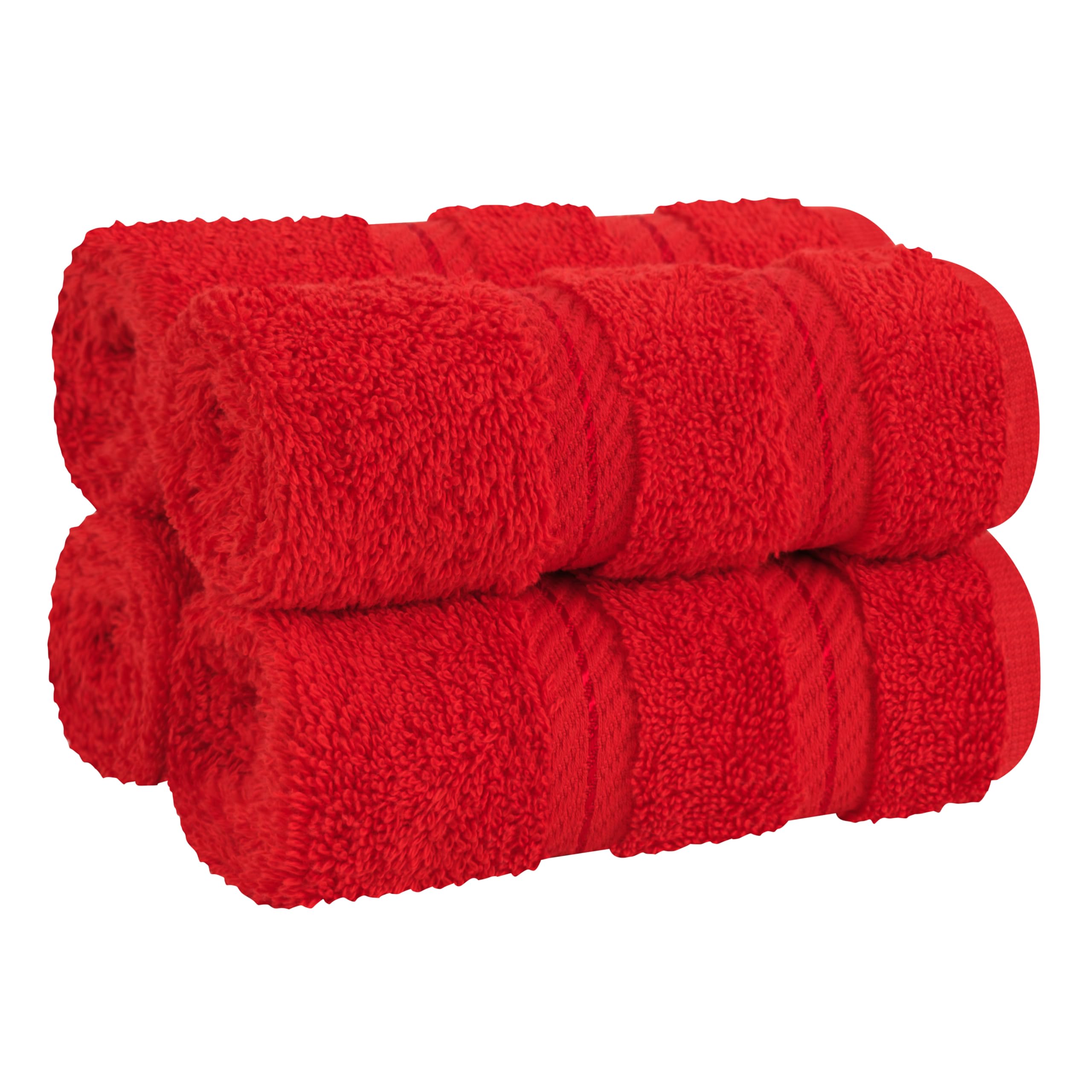 American Soft Linen Luxury 6 Piece Towel Set, 2 Bath Towels 2 Hand Towel 2 Washcloths, 600 GSM 100% Cotton Turkish Towels for Bathroom, Silver Grey Towel Sets