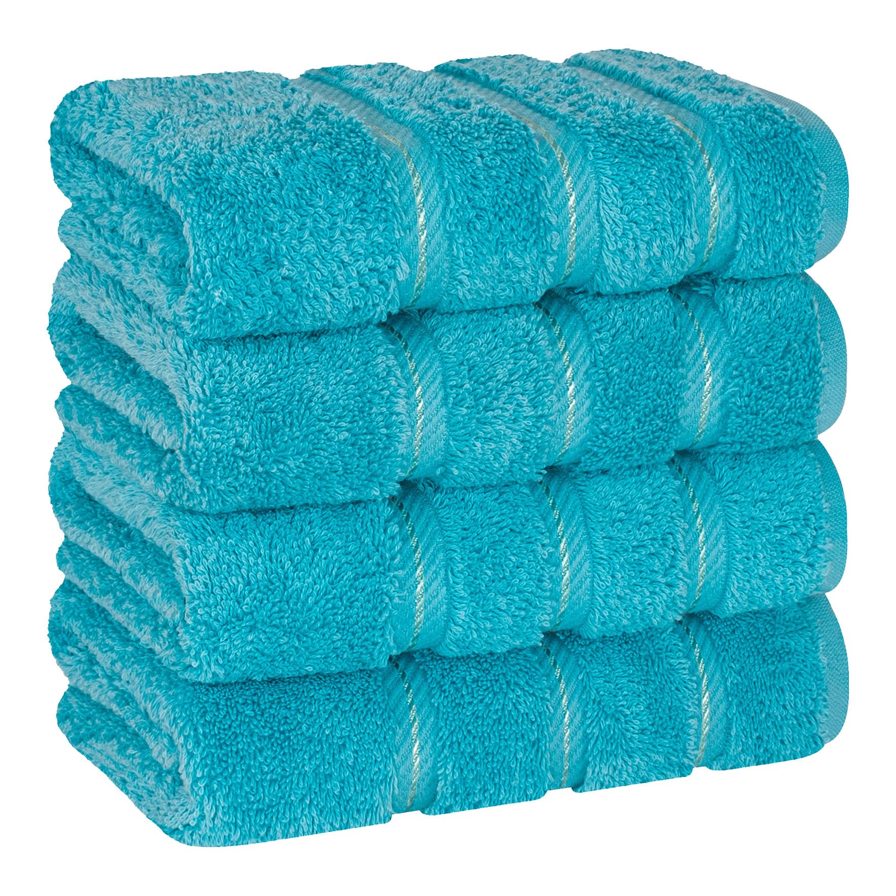 American Soft Linen Luxury 6 Piece Towel Set, 2 Bath Towels 2 Hand Towel 2 Washcloths, 600 GSM 100% Cotton Turkish Towels for Bathroom, Silver Grey Towel Sets