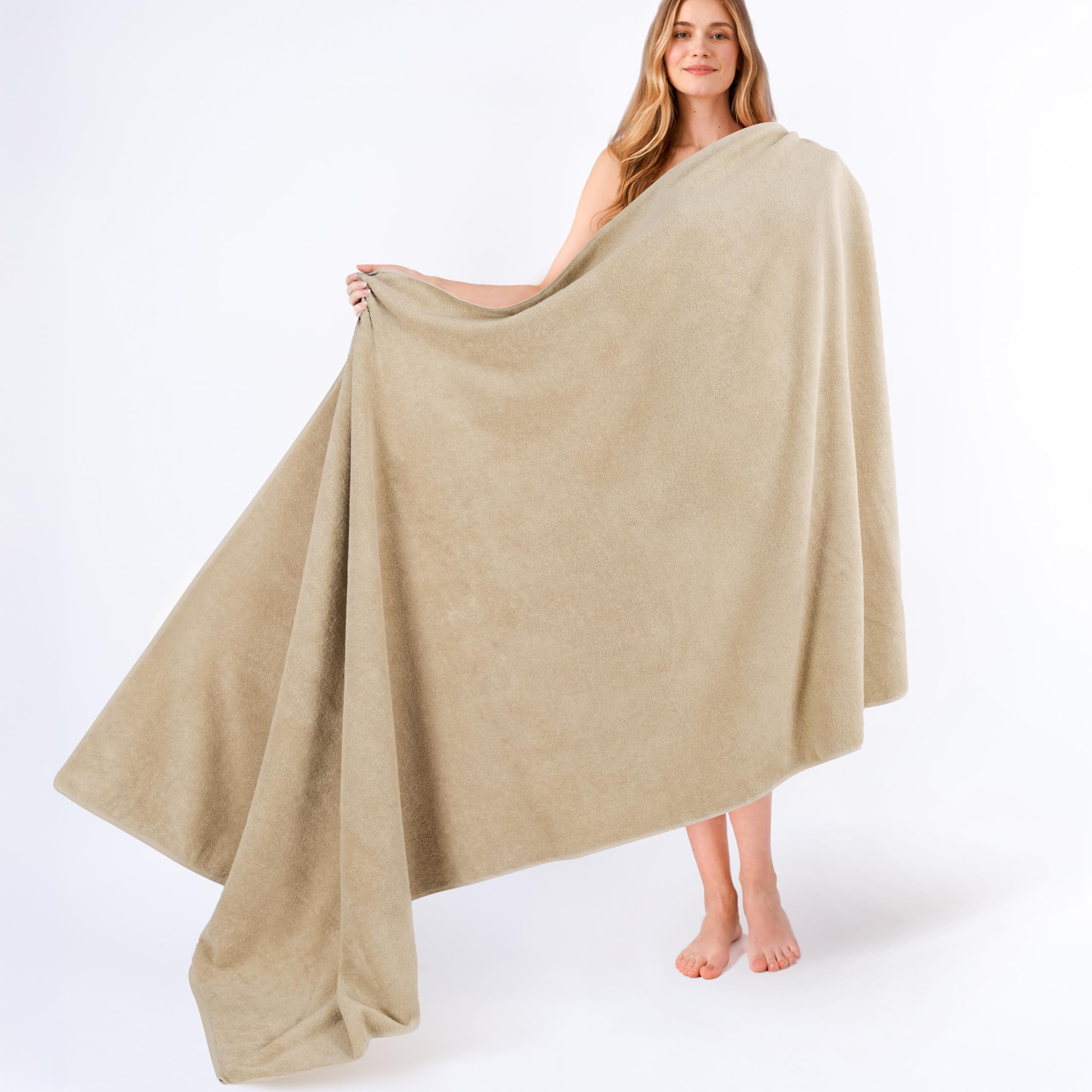 American Soft Linen Luxury 6 Piece Towel Set, 2 Bath Towels 2 Hand Towel 2 Washcloths, 600 GSM 100% Cotton Turkish Towels for Bathroom, Silver Grey Towel Sets