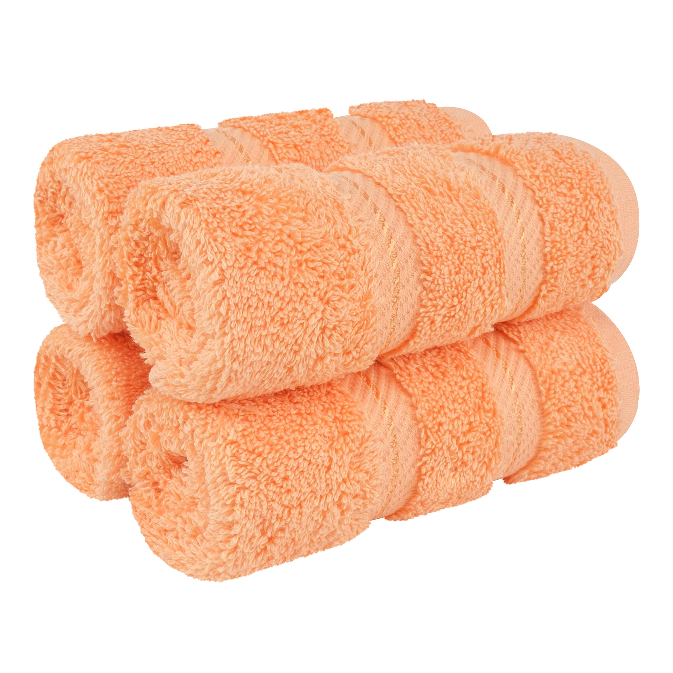 American Soft Linen Luxury 6 Piece Towel Set, 2 Bath Towels 2 Hand Towel 2 Washcloths, 600 GSM 100% Cotton Turkish Towels for Bathroom, Silver Grey Towel Sets