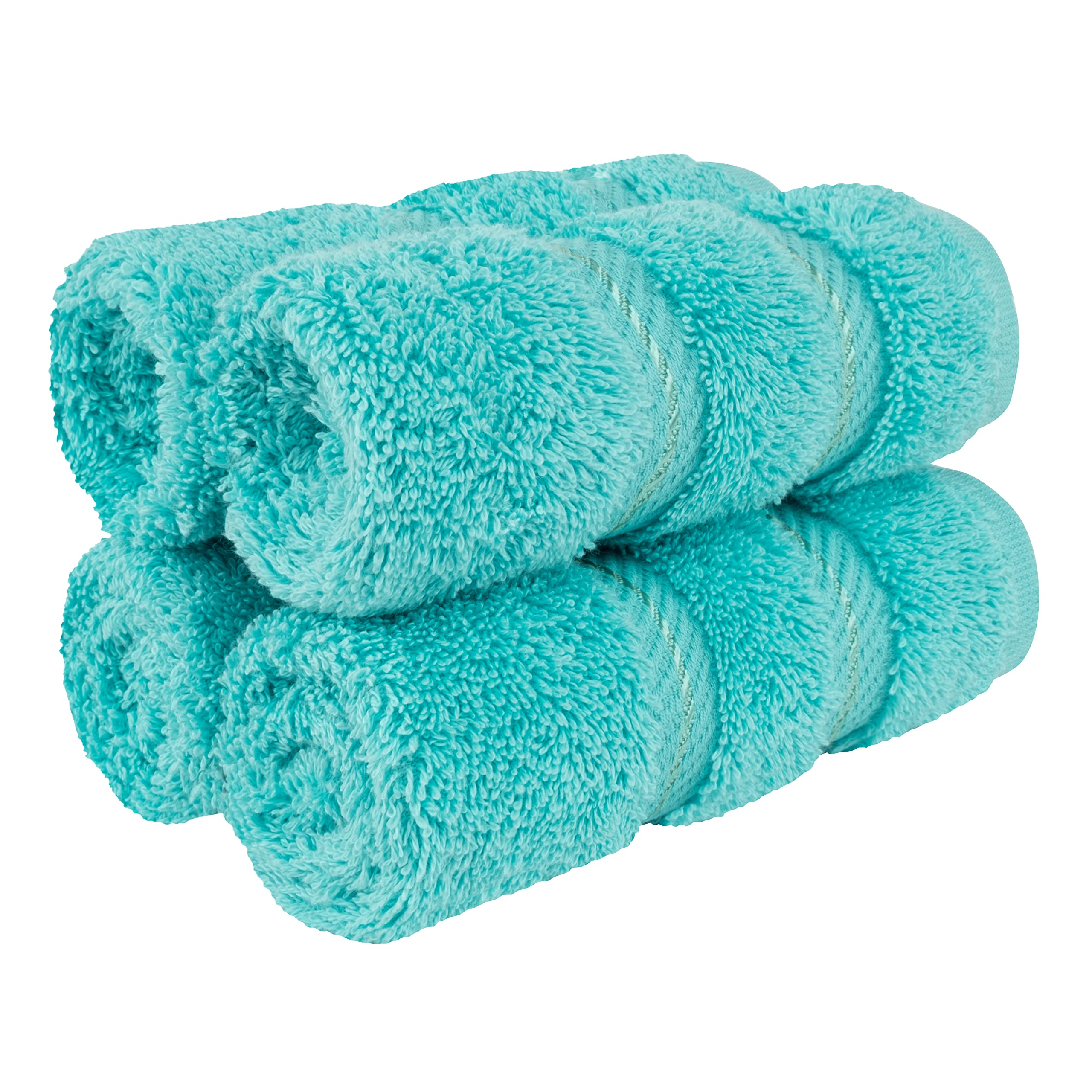 American Soft Linen Luxury 6 Piece Towel Set, 2 Bath Towels 2 Hand Towel 2 Washcloths, 600 GSM 100% Cotton Turkish Towels for Bathroom, Silver Grey Towel Sets